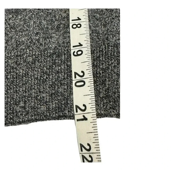 LOFT Women’s Small Gray 3/4 Sleeve Pleated Scoop Neck Velvet Button Cardigan - Picture 6 of 7